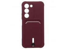 Чехол-накладка - SC304 с картхолдером для "Realme C83 5G/P4 Lite/Narzo 100 Lite" (bordo) (245102)