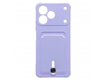 Чехол-накладка - SC304 с картхолдером для "Realme Note 80" (light violet) (245120)
