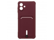 Чехол-накладка - SC304 с картхолдером для "Samsung Galaxy A07 5G" (bordo) (245067)