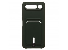 Чехол-накладка - SC304 с картхолдером для "Tecno Spark 50 5G" (dark green) (245050)