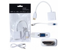 Адаптер HDMI to VGA + audio H180 (белый)