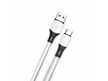 Кабель USB - TypeC DEESPI DS79 Silicone 5A (белый) 1м