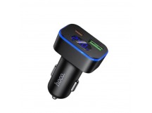 Автомобильное ЗУ HOCO Z63B + кабель Type-С/Type-C (1USB QC3.0/PD 30W) черное