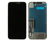 Дисплей для iPhone XR + тачскрин + задняя металлическая рамка(черный), In-Cell