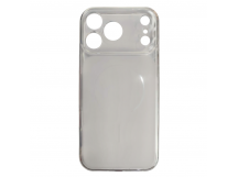 Чехол силиконовый iPhone 17 Pro Max прозрачный Clear Case белый