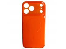 Чехол силиконовый iPhone 17 Pro Max прозрачный Clear Case оранжевый