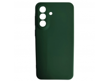 Чехол силиконовый Samsung A37 Silicone Cover без лого темно-зеленый