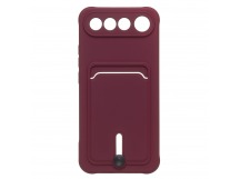 Чехол-накладка - SC304 с картхолдером для "Realme 16 5G" (bordo) (244280)