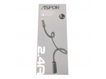 ASPOR USB для iPhone 7/iPhone 6/iPhone 5/iPad4/iPad Mini/iPod Nano,(AC-16) ASPOR (1,2м) (черный)