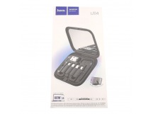 Набор: кабель Type-C-Type-C 60W (0,28м) с переходникамиLightning/Micro USB/USB + ключ для изъятия SIM + подставка (черный),HOCO U114