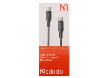 Кабель Type-C - Type-C, Data Cable. PD Fast Charge, 100W, 5A, 1,2m(LED indicator, Auto Power Off) (черный) (CA-3460) Mcdodo