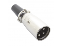 Разъемы аудио Rconnector RC-D1028M Штекер XLR 3конт. на кабель(Серебро)