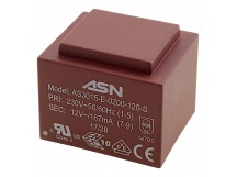 Трансформаторы силовые ASN AS3015-E-0200-120-S Герметизированныйтрансформатор 2Вт обмотки 220В (1+5)/12В 0,167А (7+9)