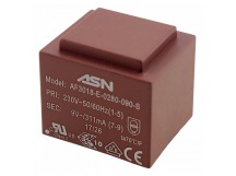 Трансформаторы силовые ASN AS3018-E-0280-090-S Герметизированныйтрансформатор 2,8Вт обмотки 220В (1+5)/9В 0,311А (7+9)