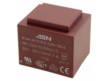 Трансформаторы силовые ASN AS3018-E-0280-180-S Герметизированныйтрансформатор 2,8Вт обмотки 220В (1+5)/18В 0,156А (7+9)