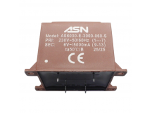 Трансформаторы силовые ASN AS6030-E-3000-060-S Герметизированныйтрансформатор 30Вт обмотки 220В (1+7)/6В 5А (9+13)