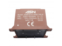 Трансформаторы силовые ASN AS6030-E-3000-150-S Герметизированныйтрансформатор 30Вт обмотки 220В (1+7)/15В 2А (9+13)