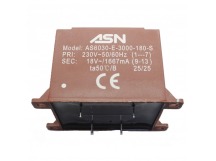 Трансформаторы силовые ASN AS6030-E-3000-180-S Герметизированныйтрансформатор 30Вт обмотки 220В (1+7)/18В 1,667А (9+13)