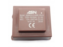 Трансформаторы силовые ASN AS6630-E-4400-120-S Герметизированныйтрансформатор 44Вт обмотки 220В (1+8)/12В 3,667А (11+14)