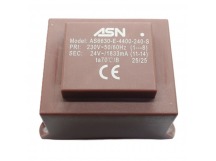 Трансформаторы силовые ASN AS6630-E-4400-240-S Герметизированныйтрансформатор 44Вт обмотки 220В (1+8)/24В 1,833А (11+14)