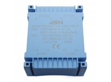 Трансформаторы силовые ASN ASU3913-U2-1800-150-DГерметизированный трансформатор 18Вт обмотки 2x110В (1+4-6+9,1B)/2x15В 0,6А (12+14-17+19)