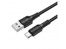 Кабель USB - TypeC BOROFONE BX116 (черный) 1м мятая упаковка