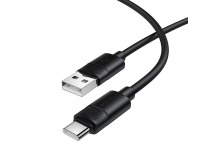Кабель USB - TypeC BOROFONE BX123 (черный) 1м мятая упаковка