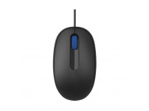 Мышь Perfeo оптическая, "OVAL", бесшумная, 3 кн, кабель 1,8м, DPI 1000, USB, чёрн.