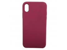 Чехол Case Soft Touch iPhone XR Бордовый "М"
