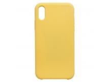 Чехол Case Soft Touch iPhone XR Желтый "М"