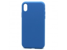 Чехол Case Soft Touch iPhone XR Синий "М"