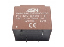 Трансформаторы силовые ASN AS4220-E-0900-120-S Герметизированныйтрансформатор 9Вт обмотки 220В (1+6)/12В 0,75А (8+11)