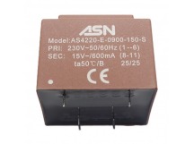 Трансформаторы силовые ASN AS4220-E-0900-150-S Герметизированныйтрансформатор 9Вт обмотки 220В (1+6)/15В 0,6А (8+11)