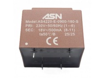 Трансформаторы силовые ASN AS4220-E-0900-180-S Герметизированныйтрансформатор 9Вт обмотки 220В (1+6)/18В 0,5А (8+11)
