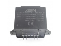 Трансформаторы силовые ASN AS4826-E-1500-120-D Герметизированныйтрансформатор 15Вт обмотки 220В (1+6)/2x12В 0,625А (7+8-11+12)