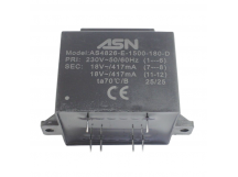 Трансформаторы силовые ASN AS4826-E-1500-180-D Герметизированныйтрансформатор 15Вт обмотки 220В (1+6)/2x18В 0,417А (7+8-11+12)