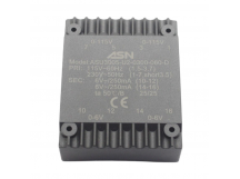 Трансформаторы силовые ASN ASU3005-U2-0300-060-DГерметизированный трансформатор 3Вт обмотки 2x110В (1+3-5+7,1B)/2x6В 0,25А (10+12-14+16)