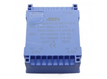 Трансформаторы силовые ASN ASU3010-U2-0600-150-DГерметизированный трансформатор 6Вт обмотки 2x110В (1+3-5+7,1B)/2x15В 0,2А (10+12-14+16)