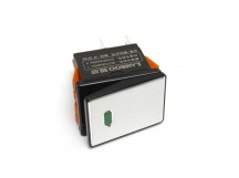 Клавишные переключатели LANBOO LBCX ПереключательLBCX2822/Y202/G220V/PC65(L) серебряный с индикатором 220В ON-OFFDPST 250В 20А (зеленый) пластик