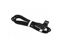 Кабель USB - micro USB 1м (ткань), черный TG