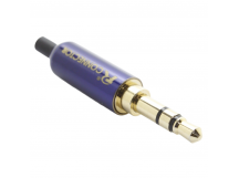 Разъемы аудио Rconnector RC-P1003/BL Штекер аудио 3,5мм стерео3конт. на кабель (Синий)