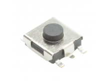 Тактовые кнопки NONAME Кнопка тактовая SMD 6х6,2мм h=3,1мм черная5 конт.(1 GND) SPST-NO