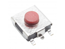 Тактовые кнопки NONAME Кнопка тактовая SMD 6х6,2мм h=3,1ммкрасная 5 конт. (1 GND) SPST-NO