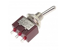 Тумблеры JIETONG MTS-103 Тумблер на панель ON-OFF-ON SPDT 250В3А (6мм)