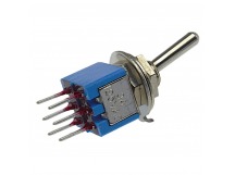 Тумблеры JIETONG SMTS-202-A2 Тумблер миниатюрный на панель кплате ON-ON DPDT 250В 1,5А (5мм)