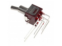 Тумблеры JIETONG SMTS-202-2C4 Тумблер миниатюрный на платуугловой ON-ON DPDT 250В 1,5А (5мм)
