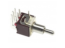 Тумблеры JIETONG SMTS-203-2C3 Тумблер миниатюрный на платуугловой ON-OFF-ON DPDT 250В 1,5А (5мм)