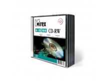 Диск MIREX CD-RW 4Х-12Х 700МБ Слим кейс 5 (5/200)