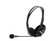 Наушники с микрофоном Оклик HS-M100 черный 1.8м накладные оголовье (1532004)
