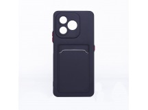 Чехол-накладка - SC337 с картхолдером для "Honor X8d" (black) (243739)